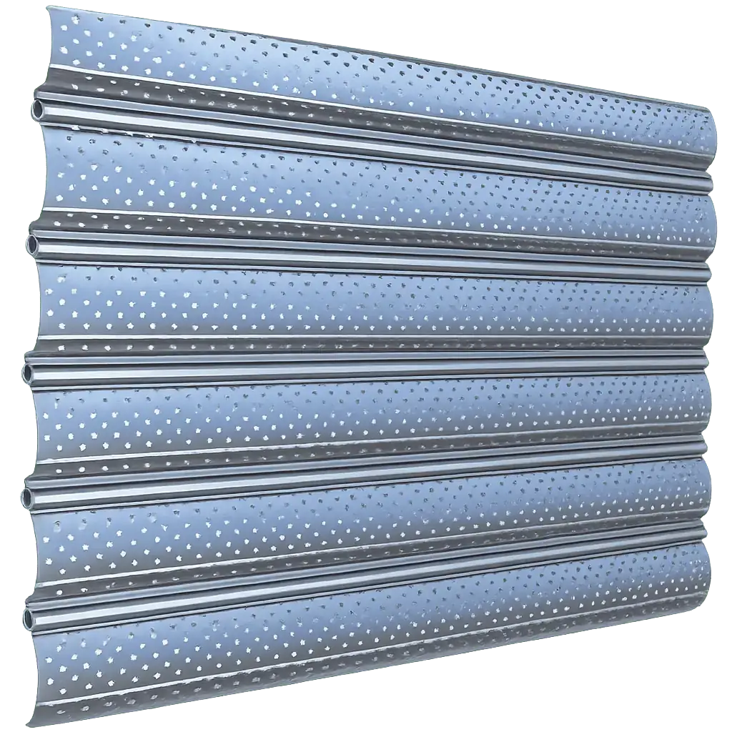 Rideau métallique lames microperforées - Visibilité et ventilation à Lille - DRM