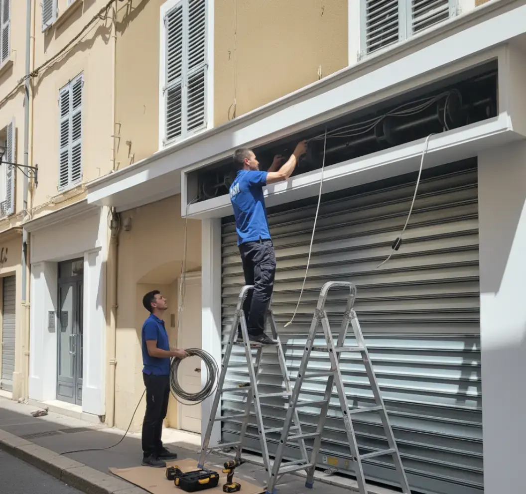 Motorisation rideau métallique - Automatisation à Lille - DRM